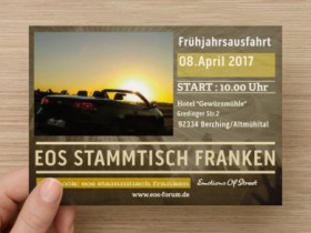 Frühjahrsausfahrt 2017 VW EOS STAMMTISCH FRANKEN